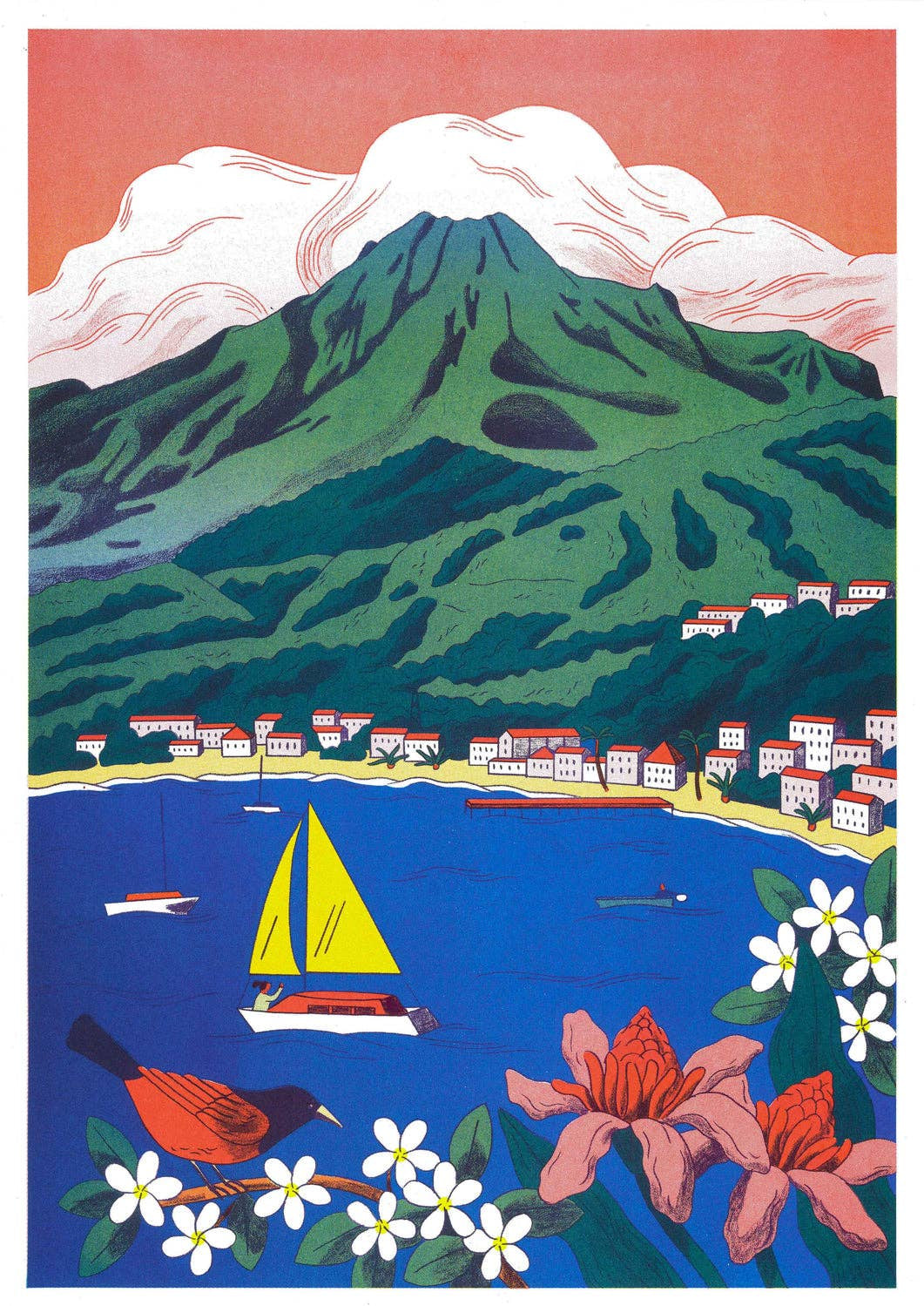 Montagne Pêlée A3 poster - Anne-Hélène Dubray