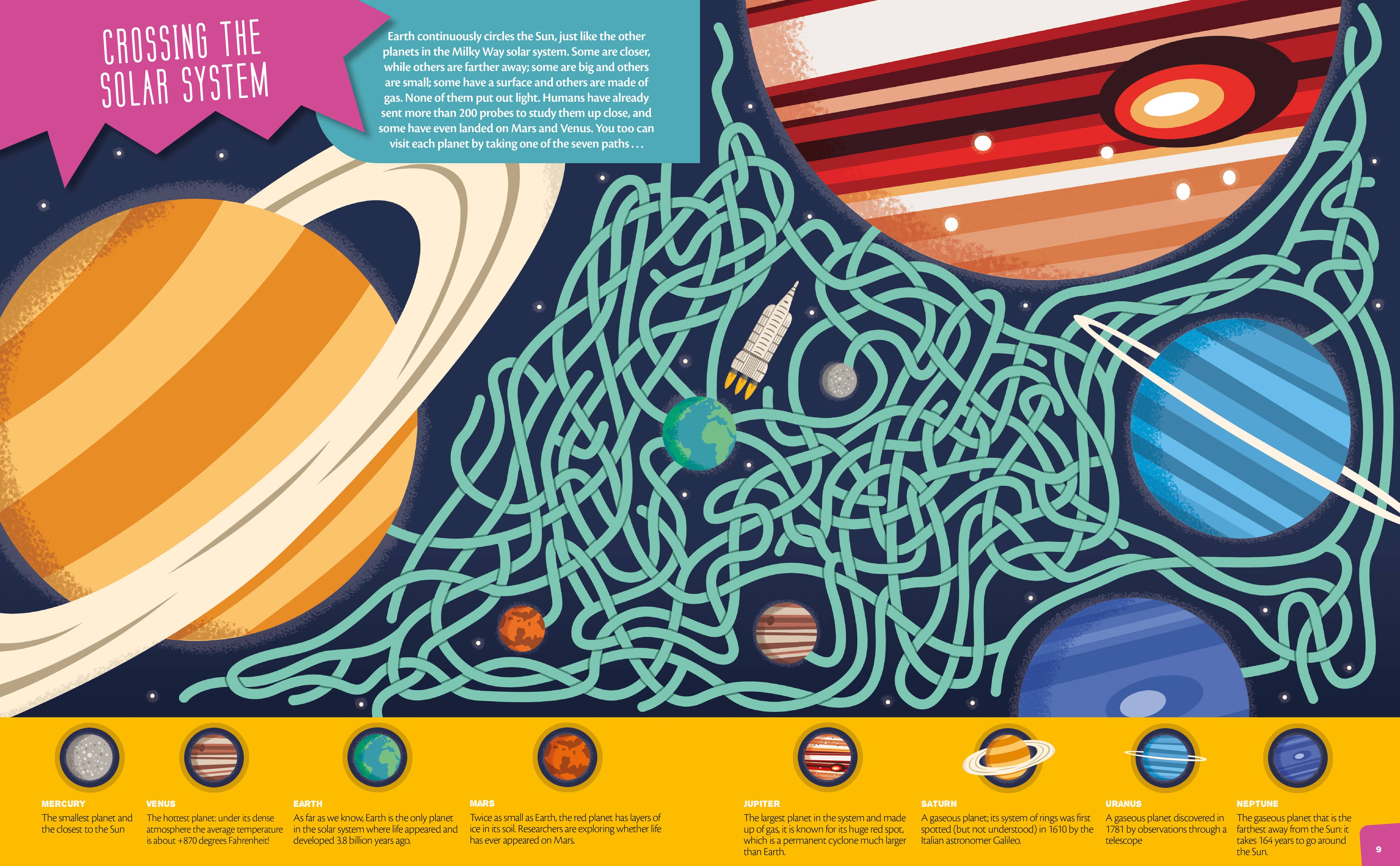 The Solar System: Interactive Mazes for Exploring