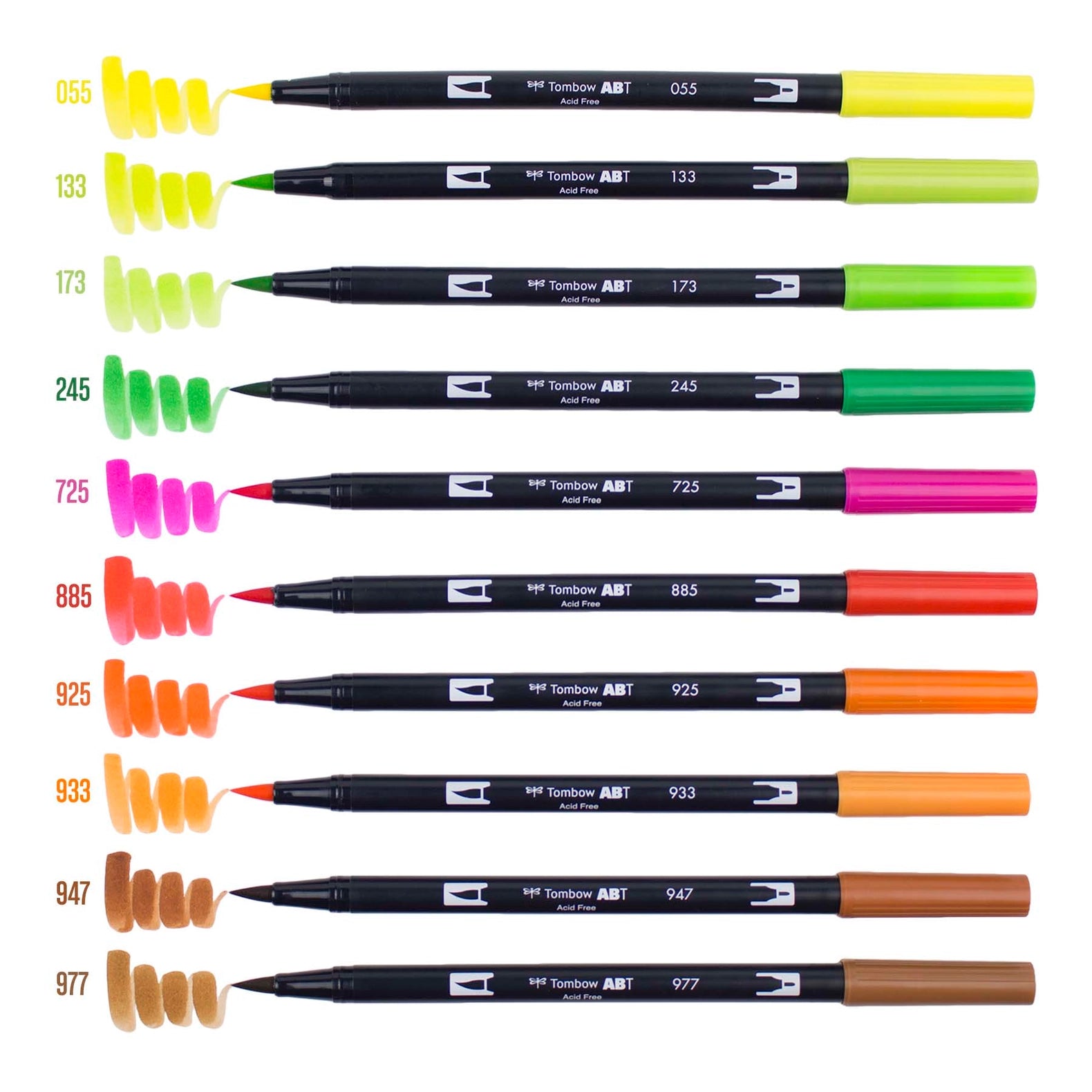 Citrus Dual Brush Art Markers - 10 Pk