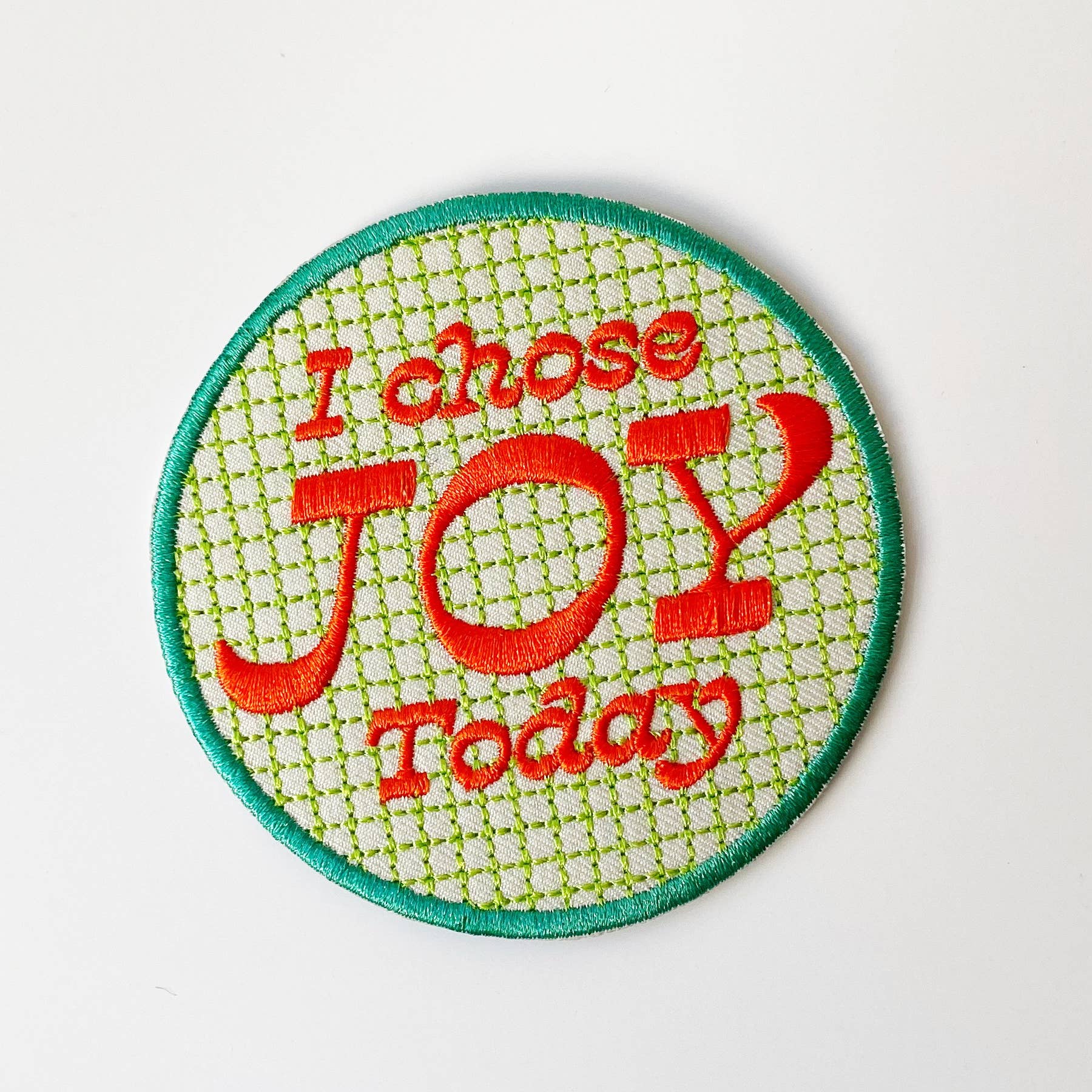 I Chose Joy Today Embroidered Patch