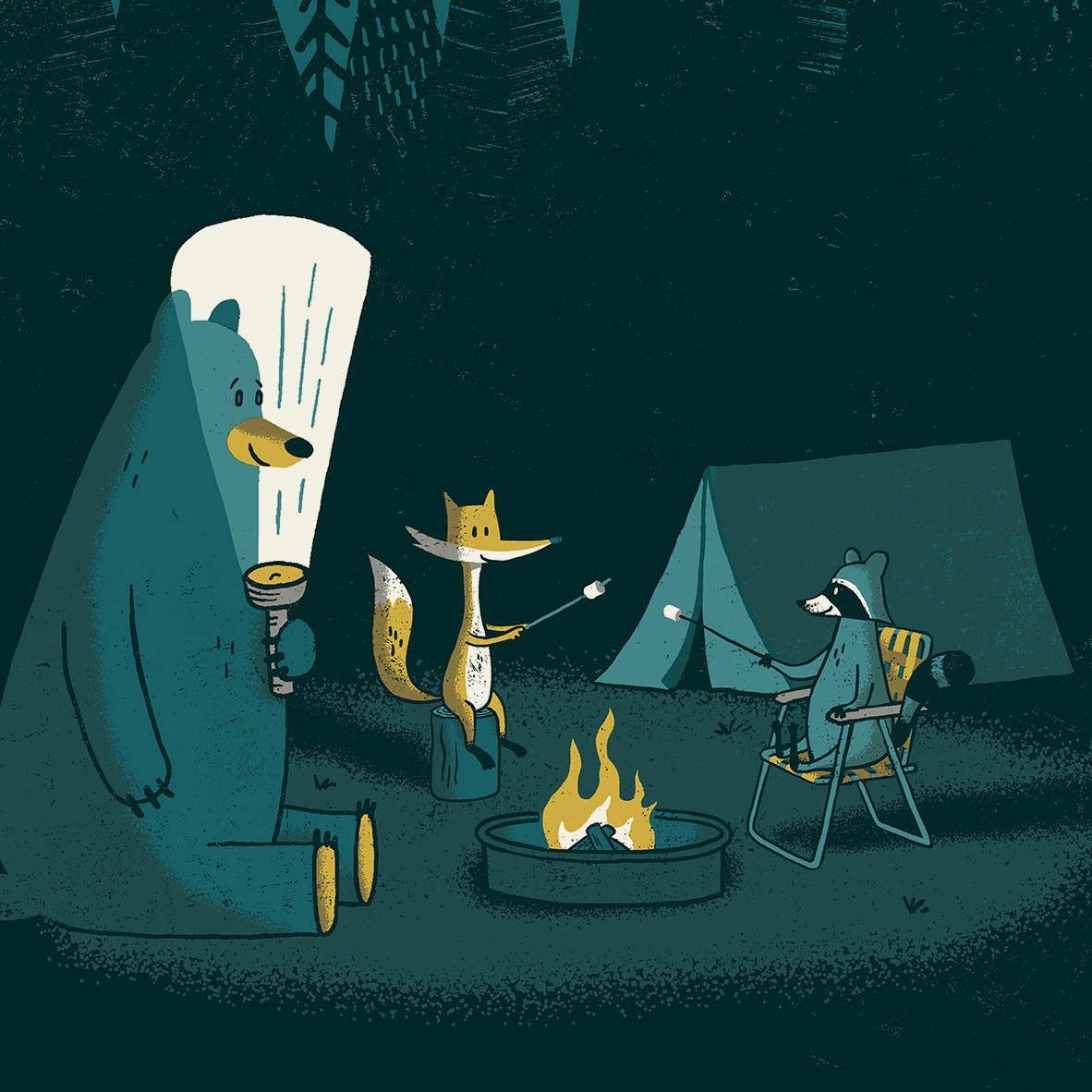Camping Out Screen Print