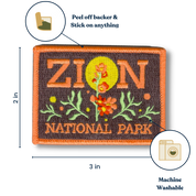 Zion National Park Wildflowers Stick-on patch