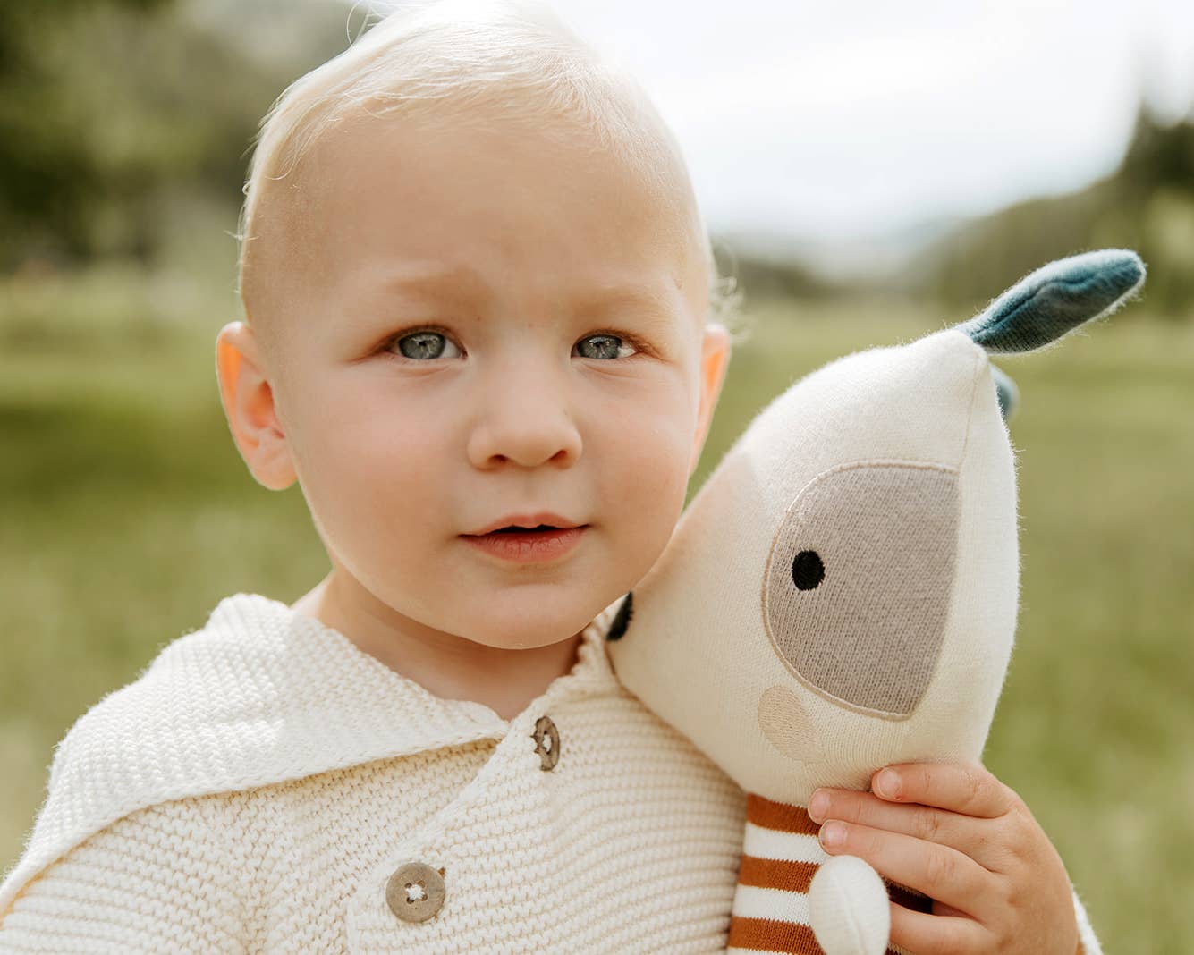 Phillipe Organic Cotton Stuffed Dog