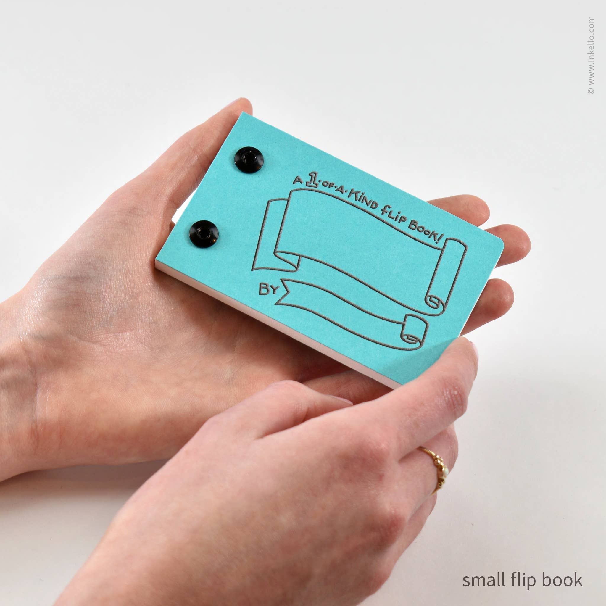 Blue Raspberry Draw-Your-Own Flip Book + Pencil