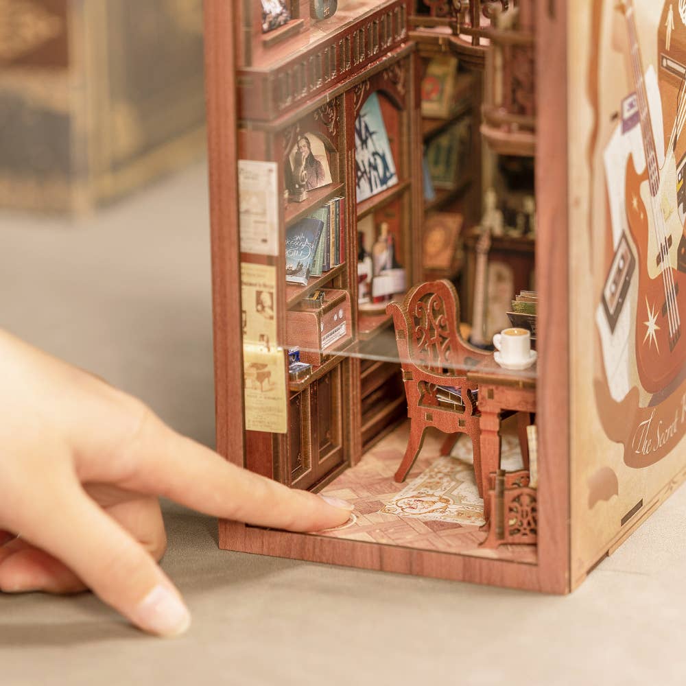 DIY Book Nook Kit: The Secret Rhythm with Dust Cover