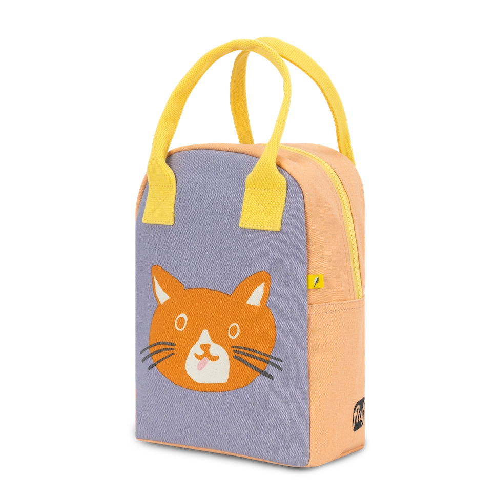 Cat Organic Cotton Lunch Bag