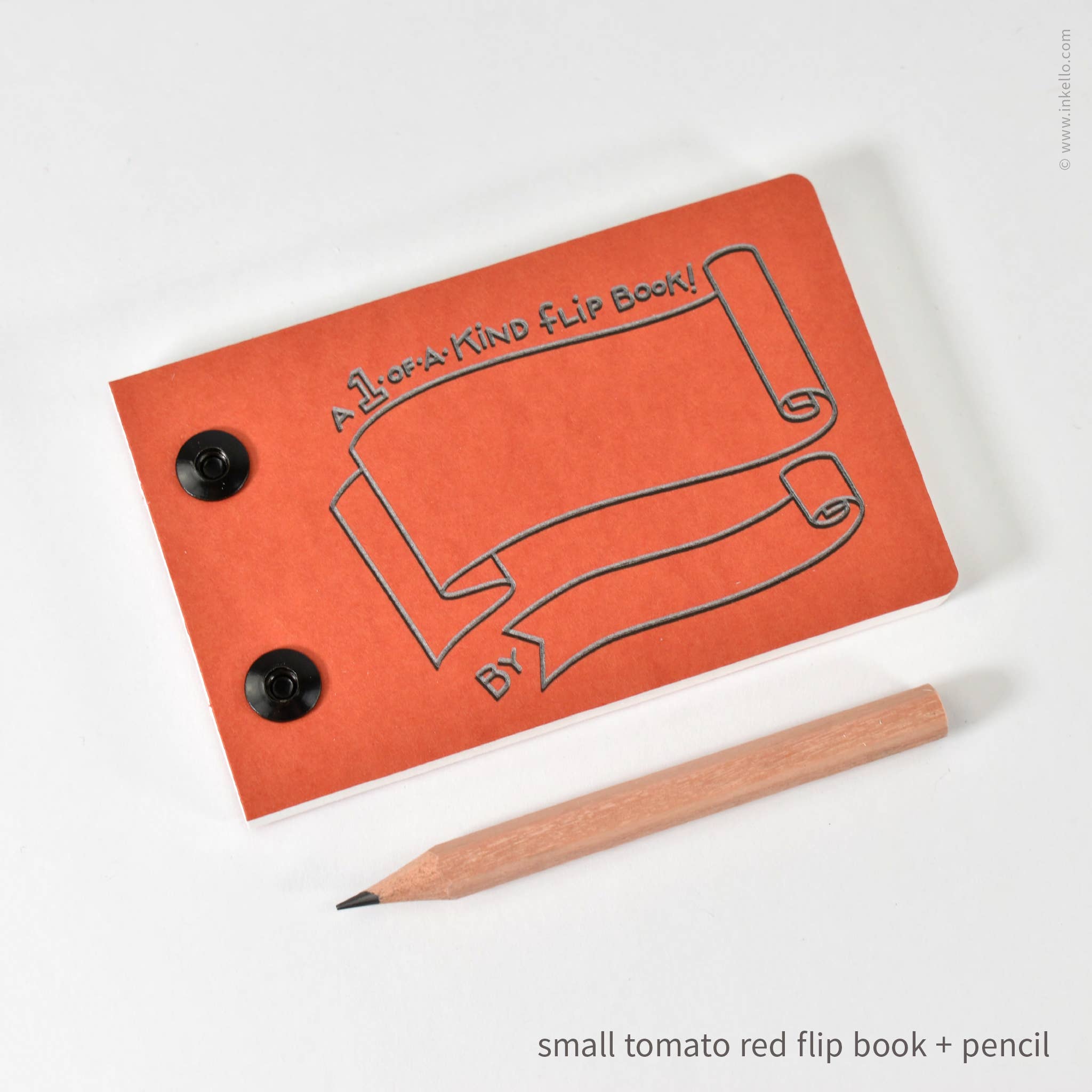 Draw-Your-Own Flip Book + Pencil - Kraft Brown