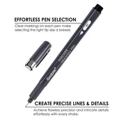 Fineliner Drawing Pen - Set Of 12