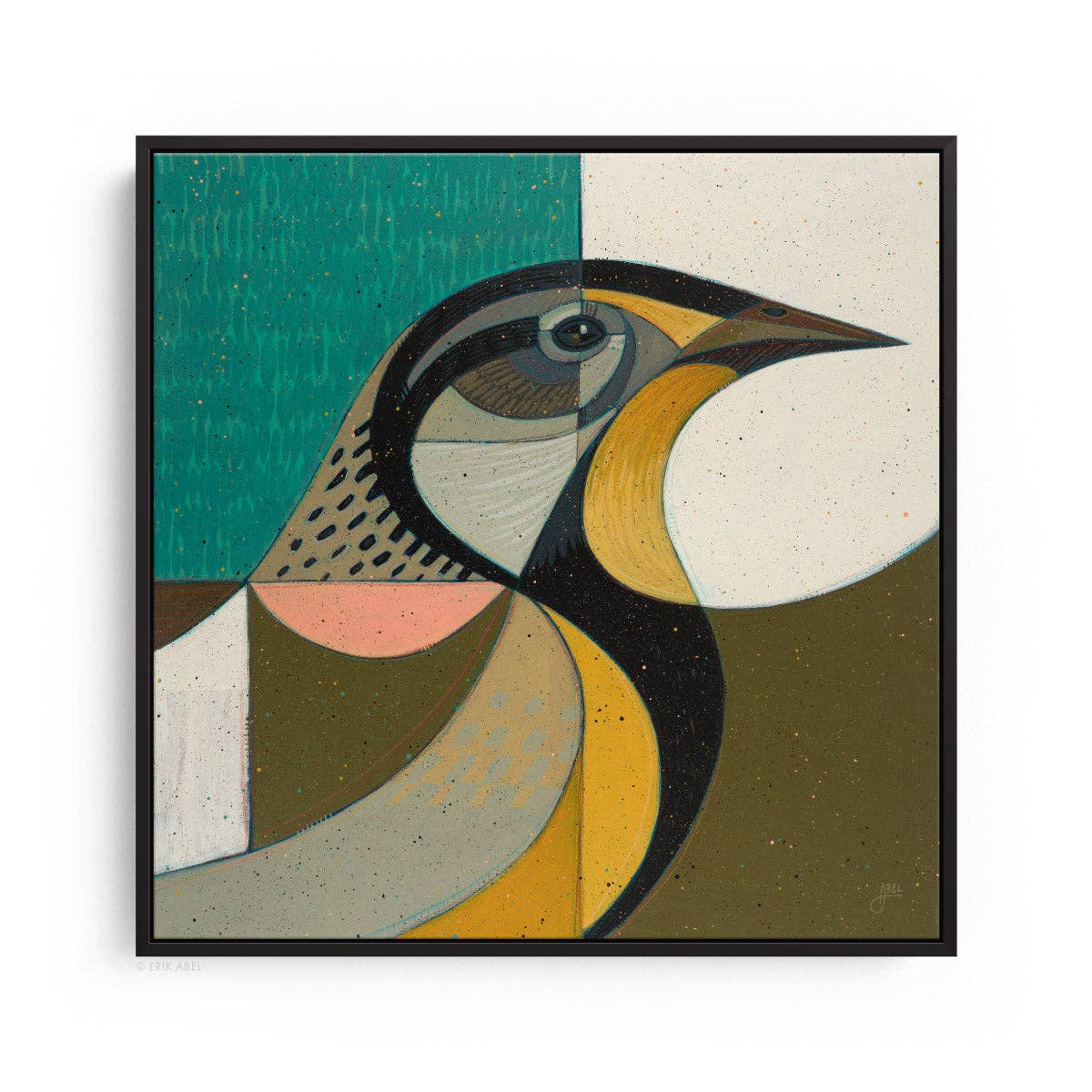 Meadowlark - Giclee Fine Art Print 12"x12"