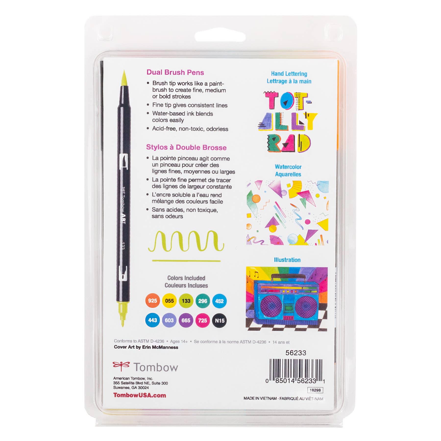 Eighties Tombow - Dual Brush Pen Art Markers 10-Pack