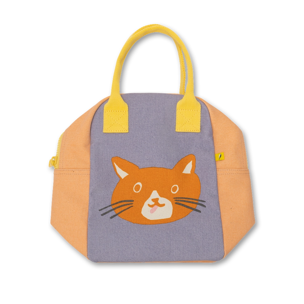 Cat Organic Cotton Lunch Bag