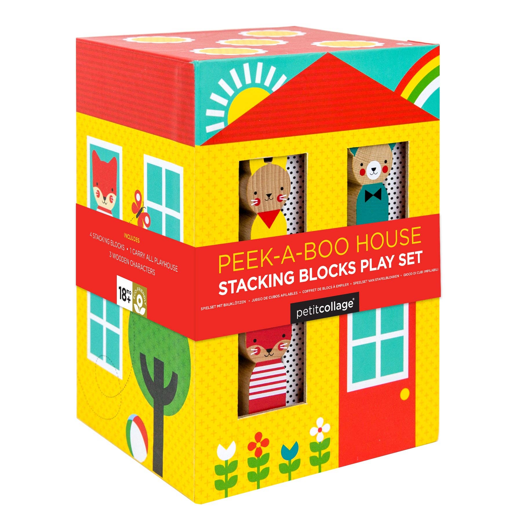 Peek-A-Boo House Stacking Blocks Play Set