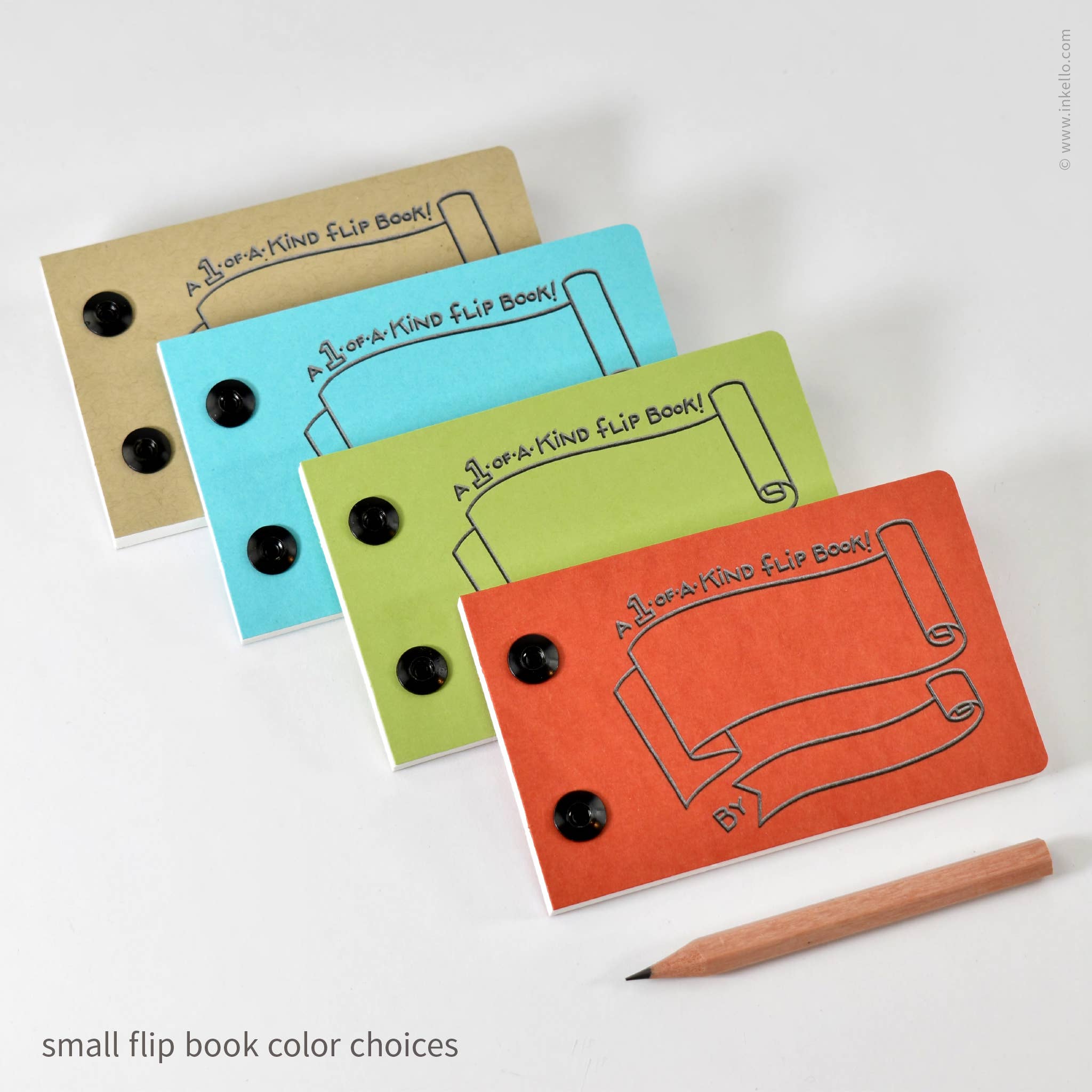 Blue Raspberry Draw-Your-Own Flip Book + Pencil