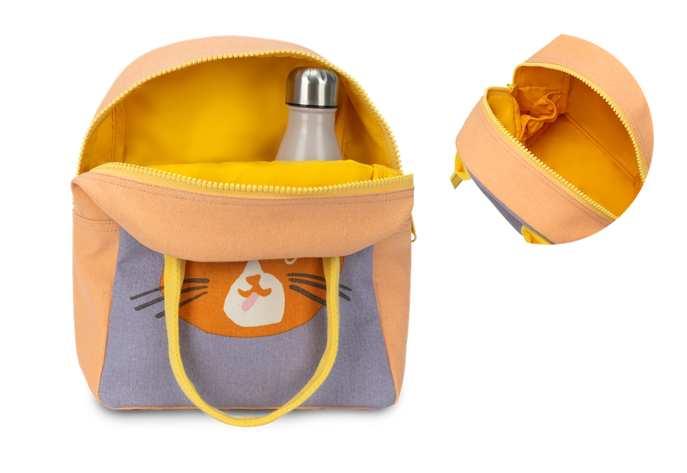 Cat Organic Cotton Lunch Bag