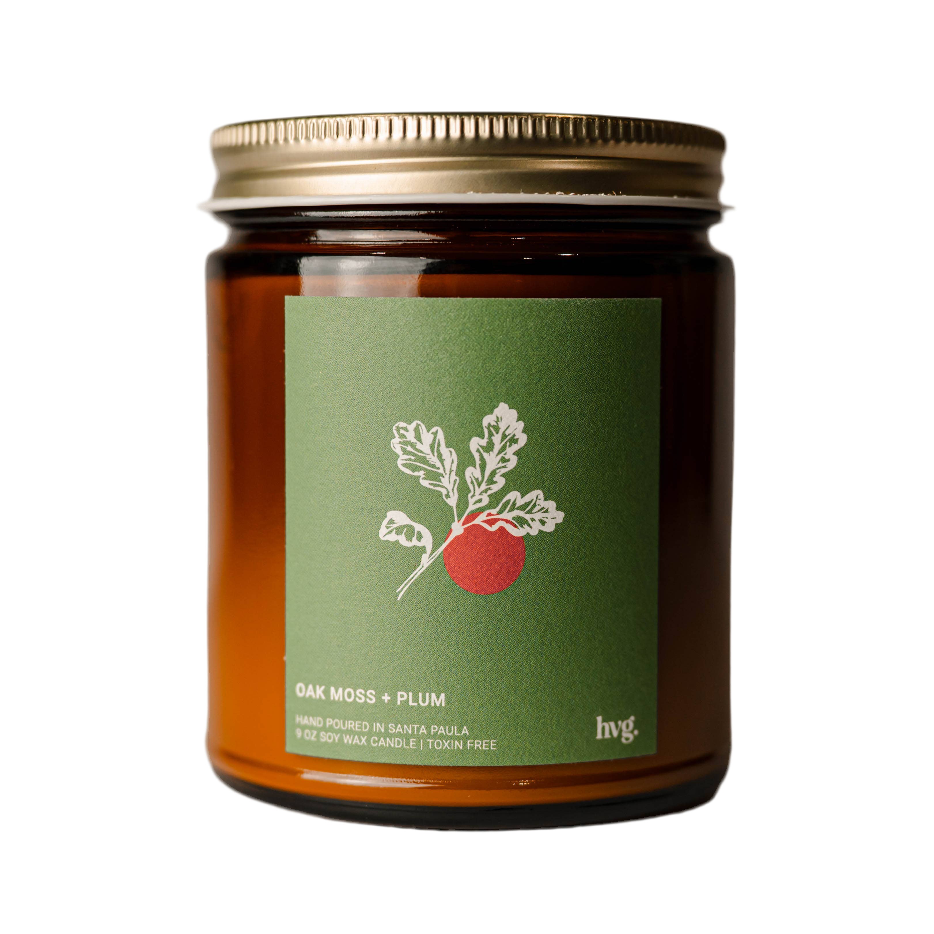 Oak Moss + Plum Soy Wax Candle by Heritage Valley Goods