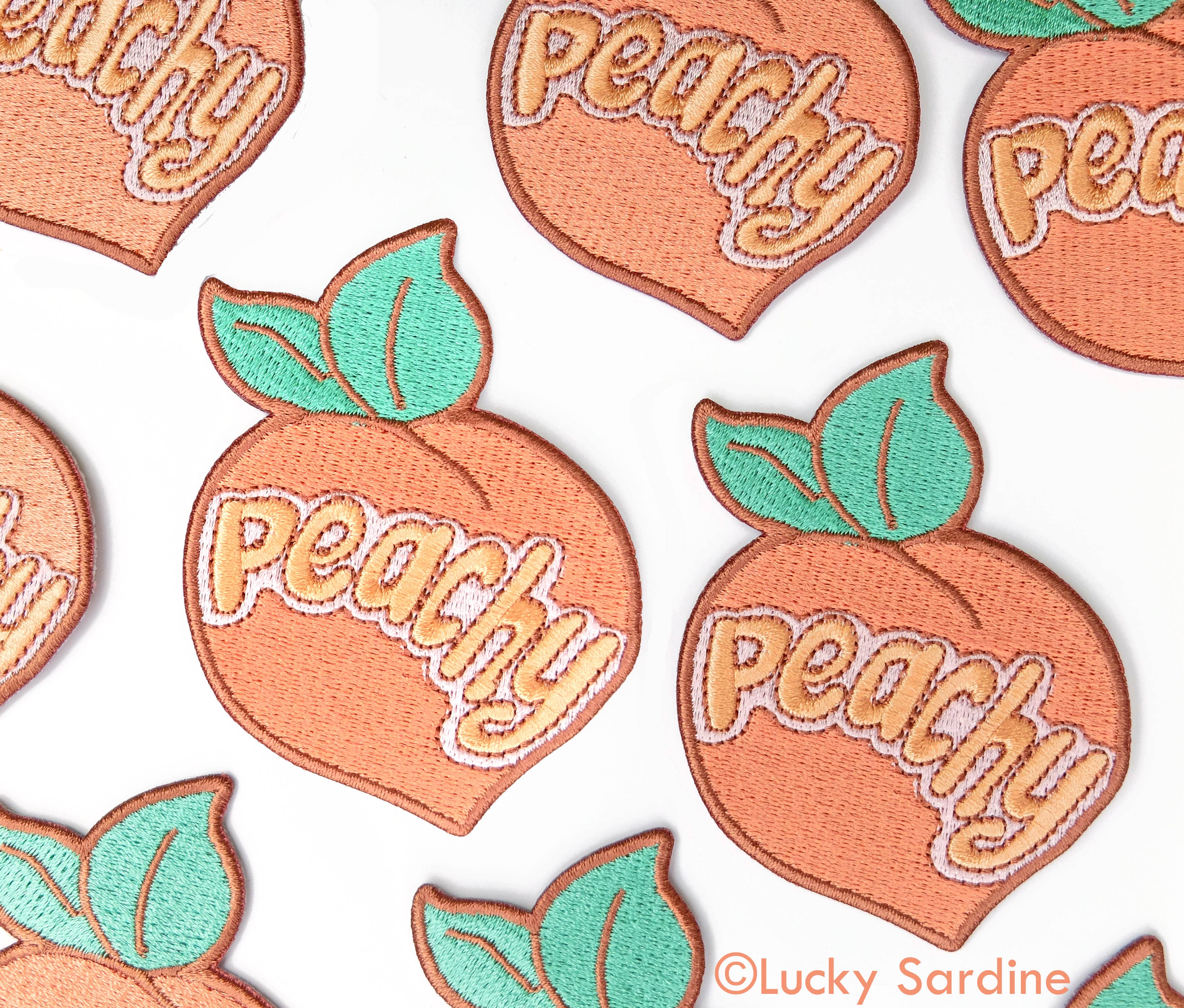 Peachy - Embroidered Patch