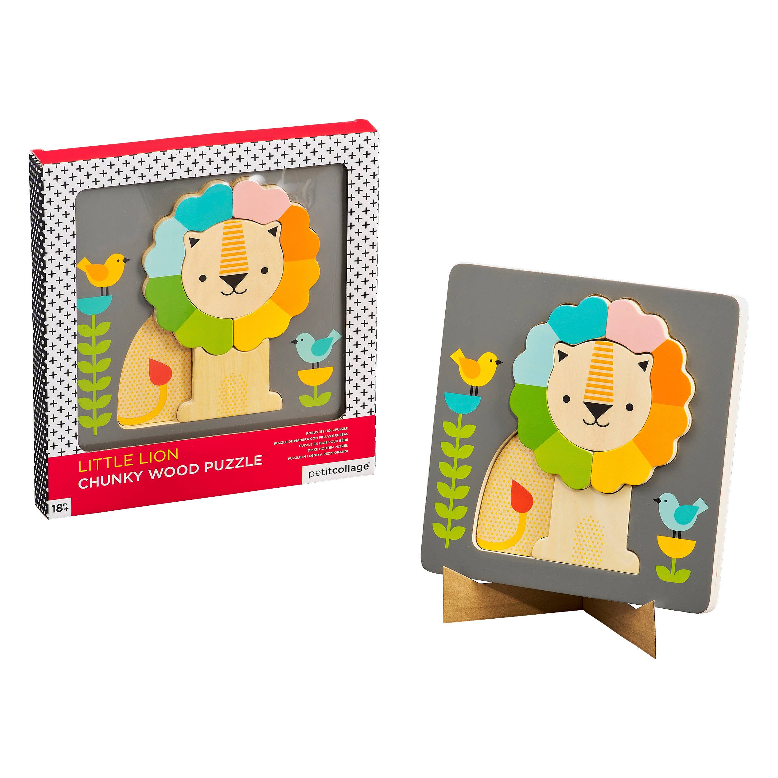 Little Lion Chunky Wood Puzzle