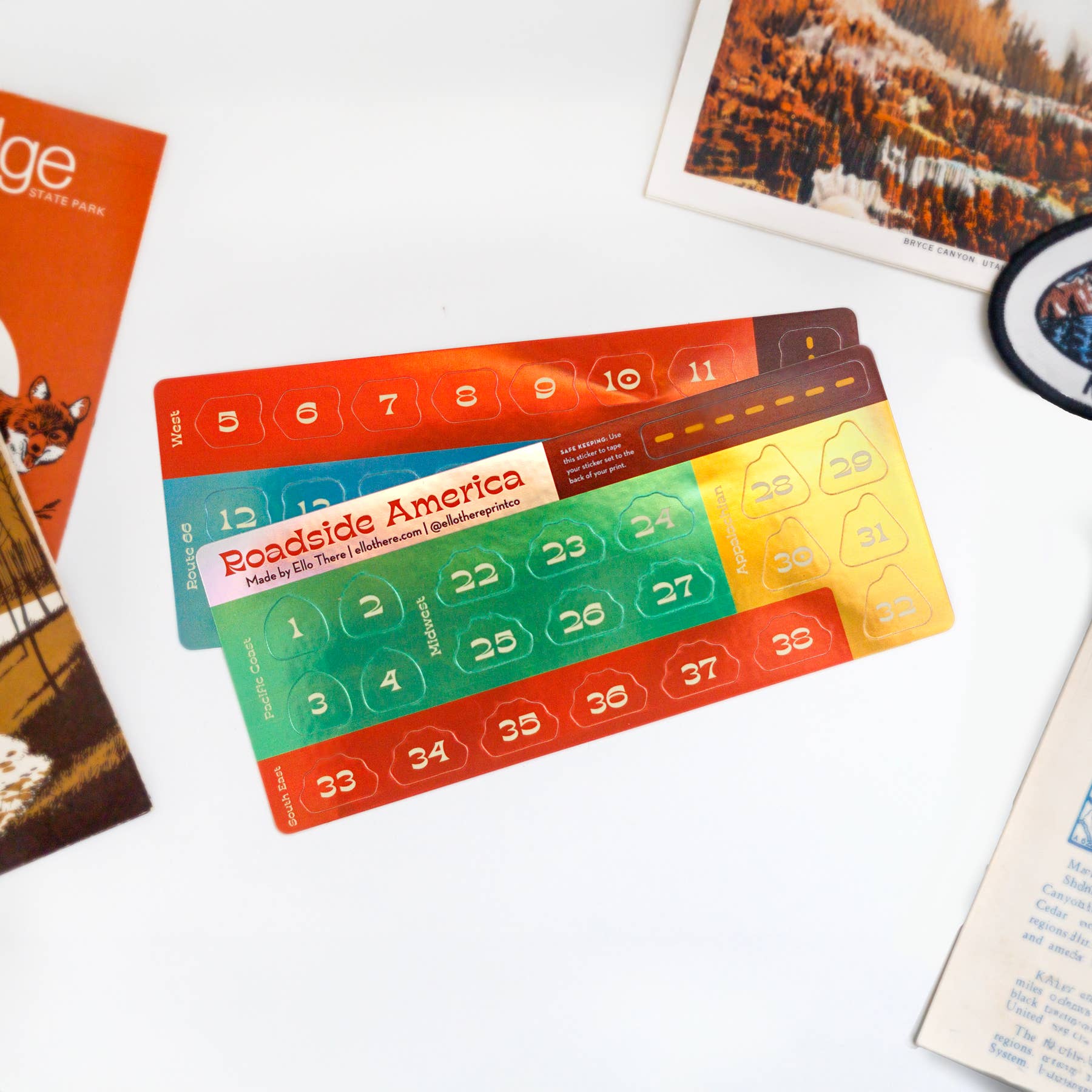 Roadside America print with Stickers - 18" x 24"