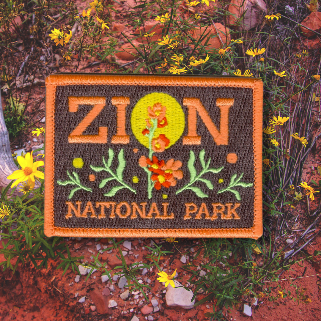 Zion National Park Wildflowers Stick-on patch