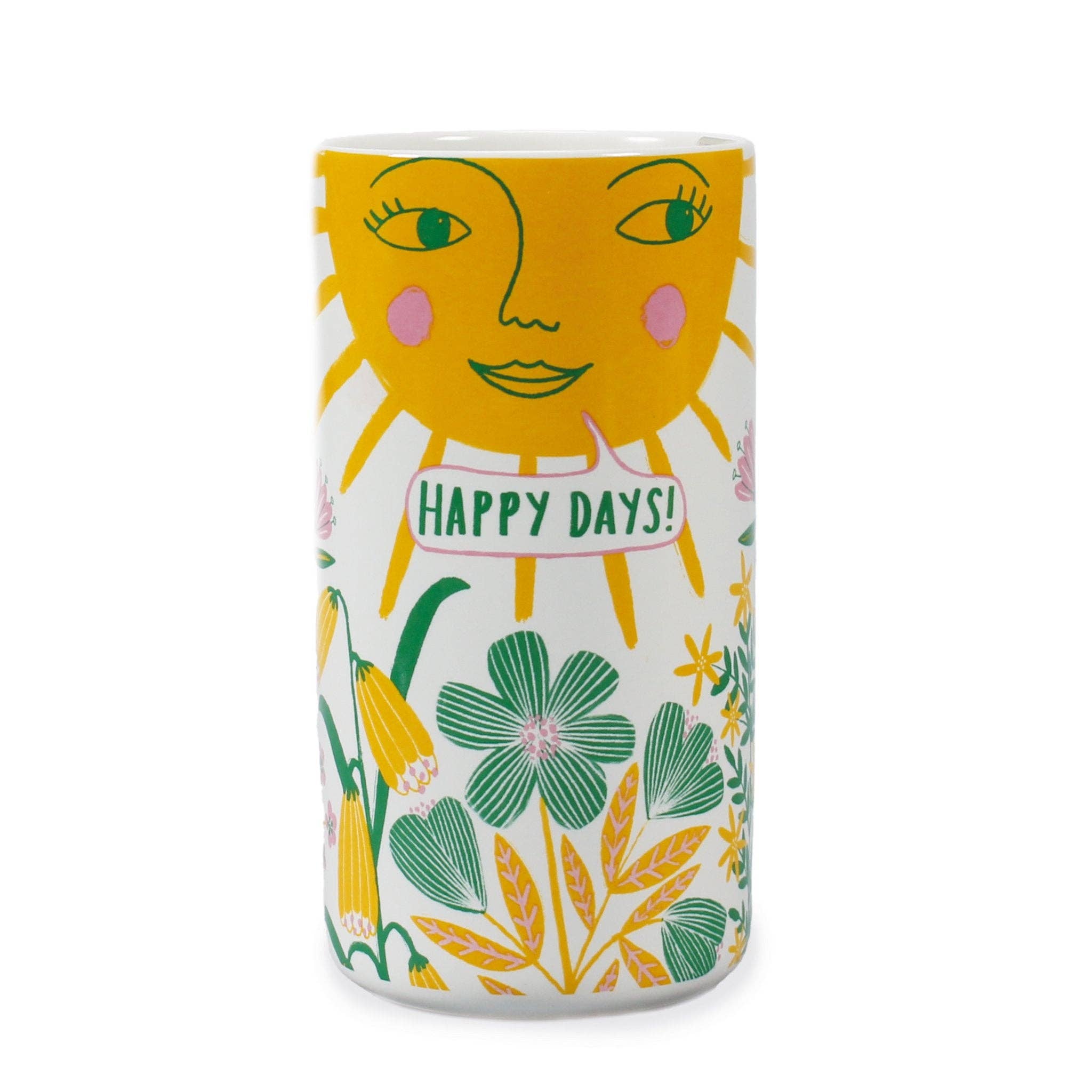 Happy Days Ceramic Vase