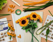 DIY Chenille Flower Bouquet Kit – Sunflower