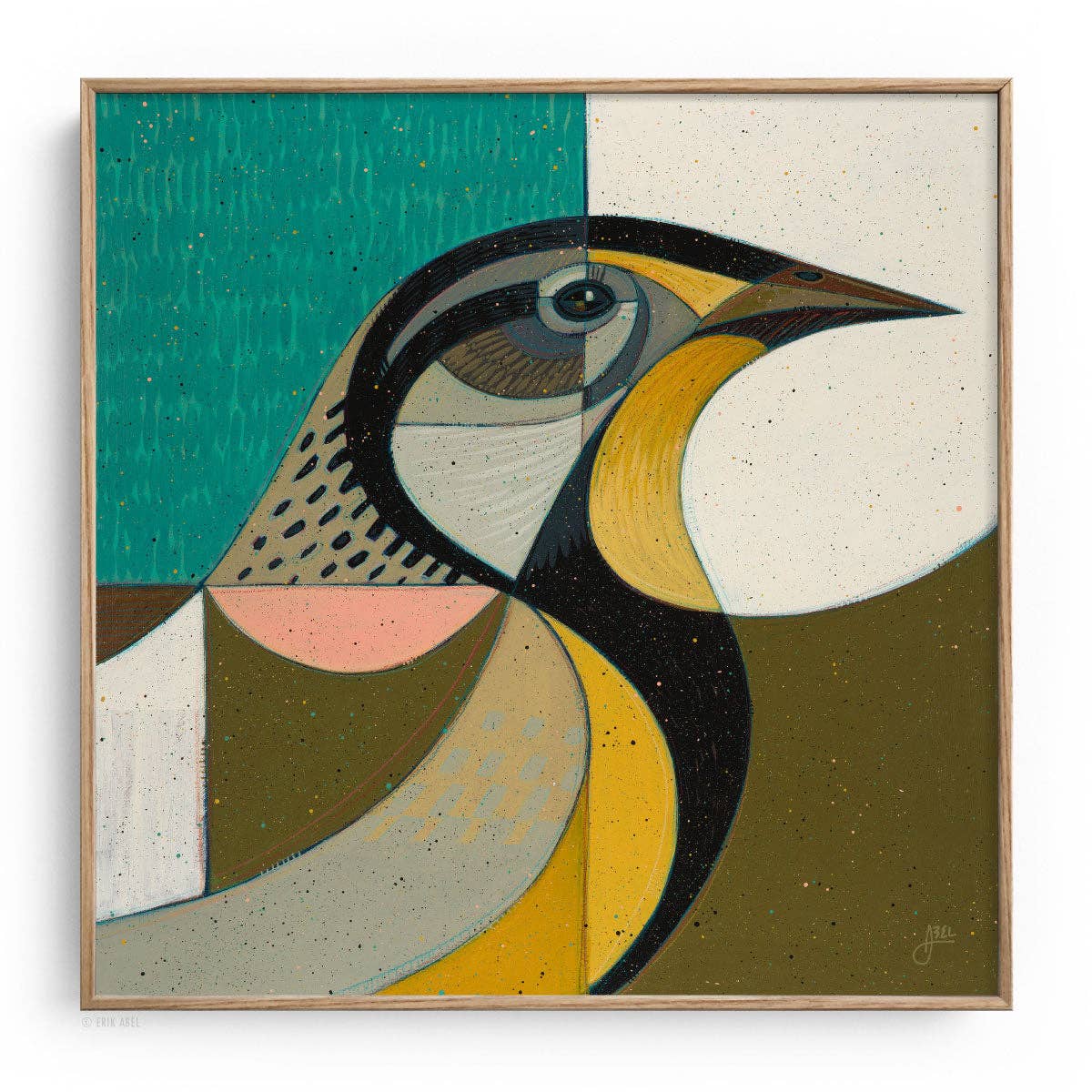 Meadowlark - Giclee Fine Art Print 12"x12"
