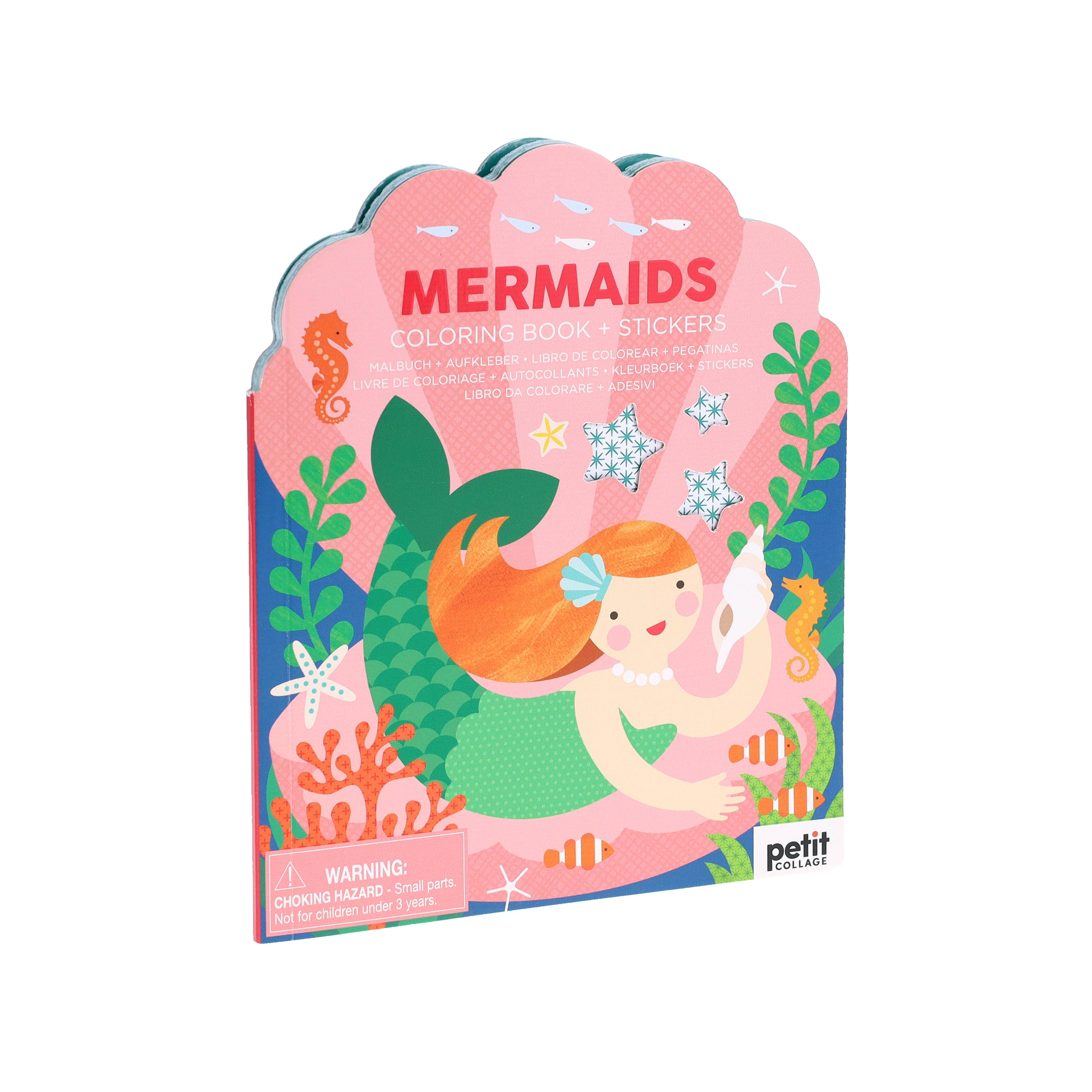 Mermaids Coloring Book With Stickers