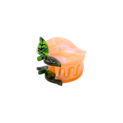 Mini Peach Hair Claw Clip