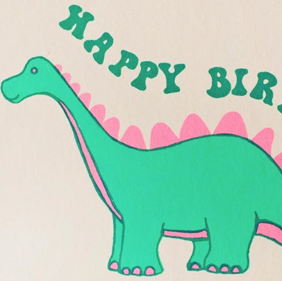 Birthday Dino - Greeting Card