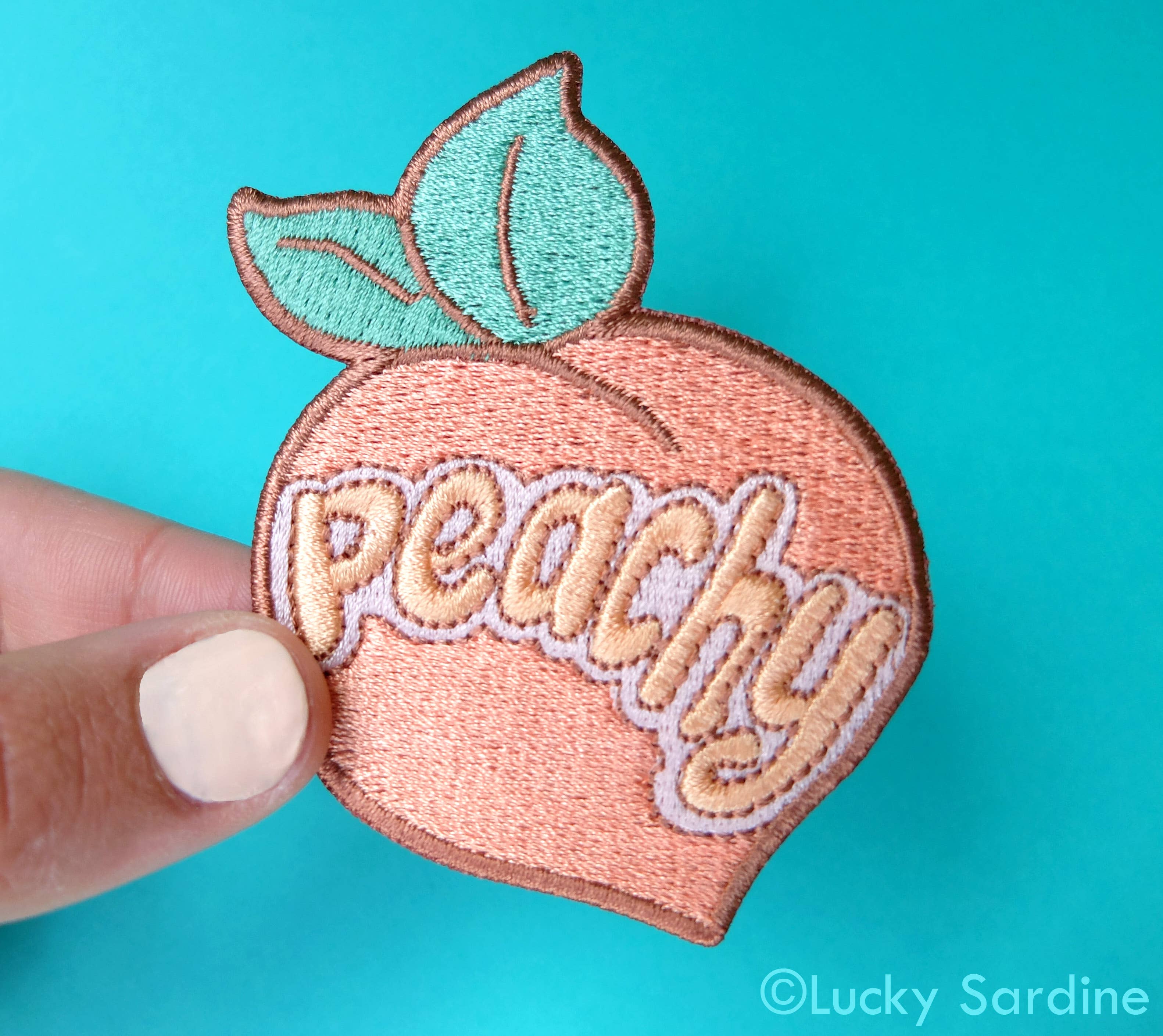 Peachy - Embroidered Patch