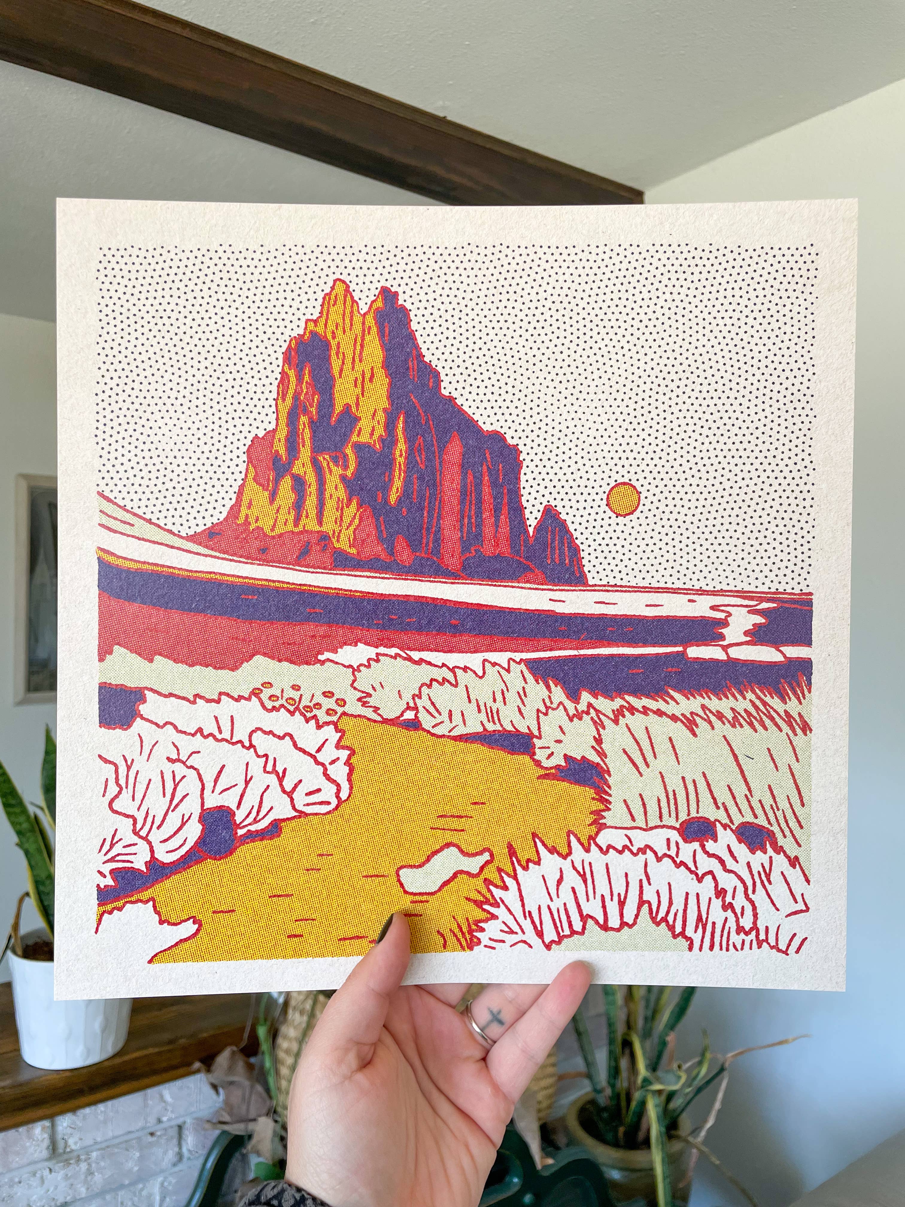 Shiprock, New Mexico 12"x12" Print