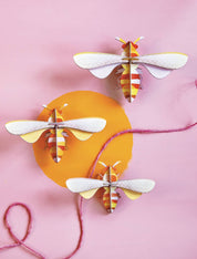 Honeybees, Set of 3 - 3D DIY Wall Art