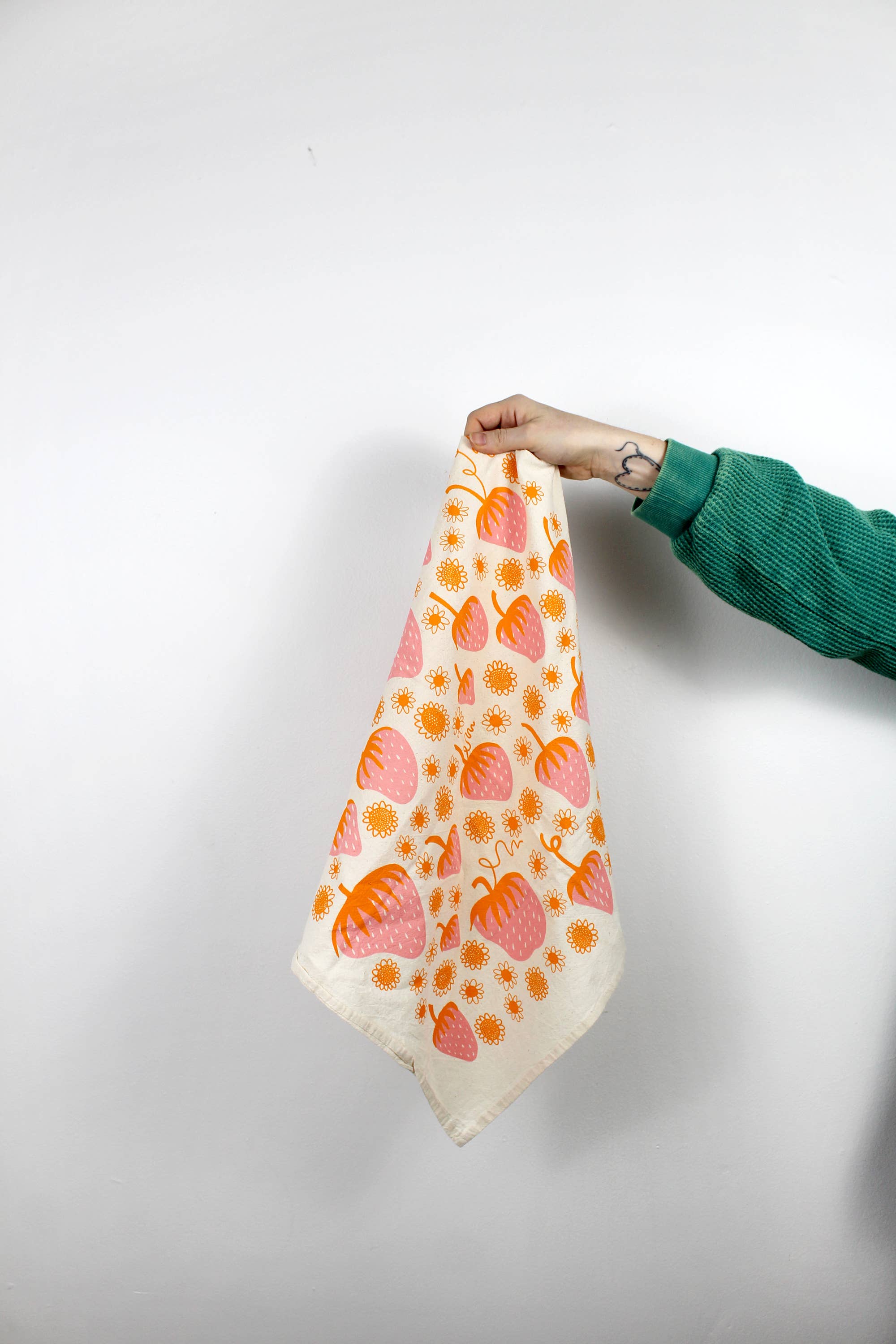Strawberry Printed Tea Towel