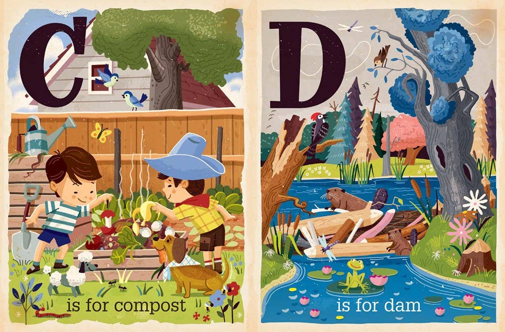 E is for Earth: Alphabet Board Book