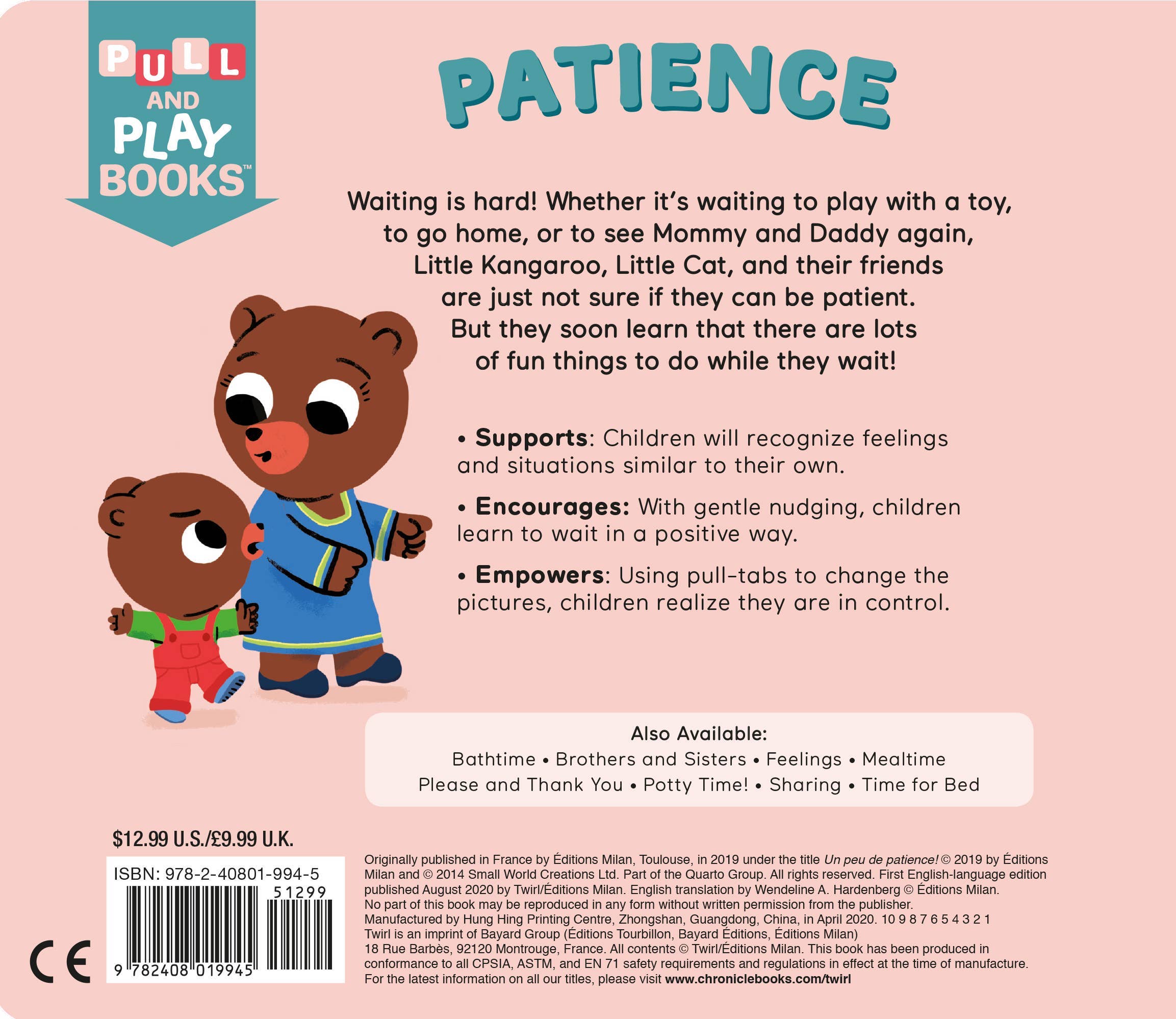 Patience: Pull and Play Board Book
