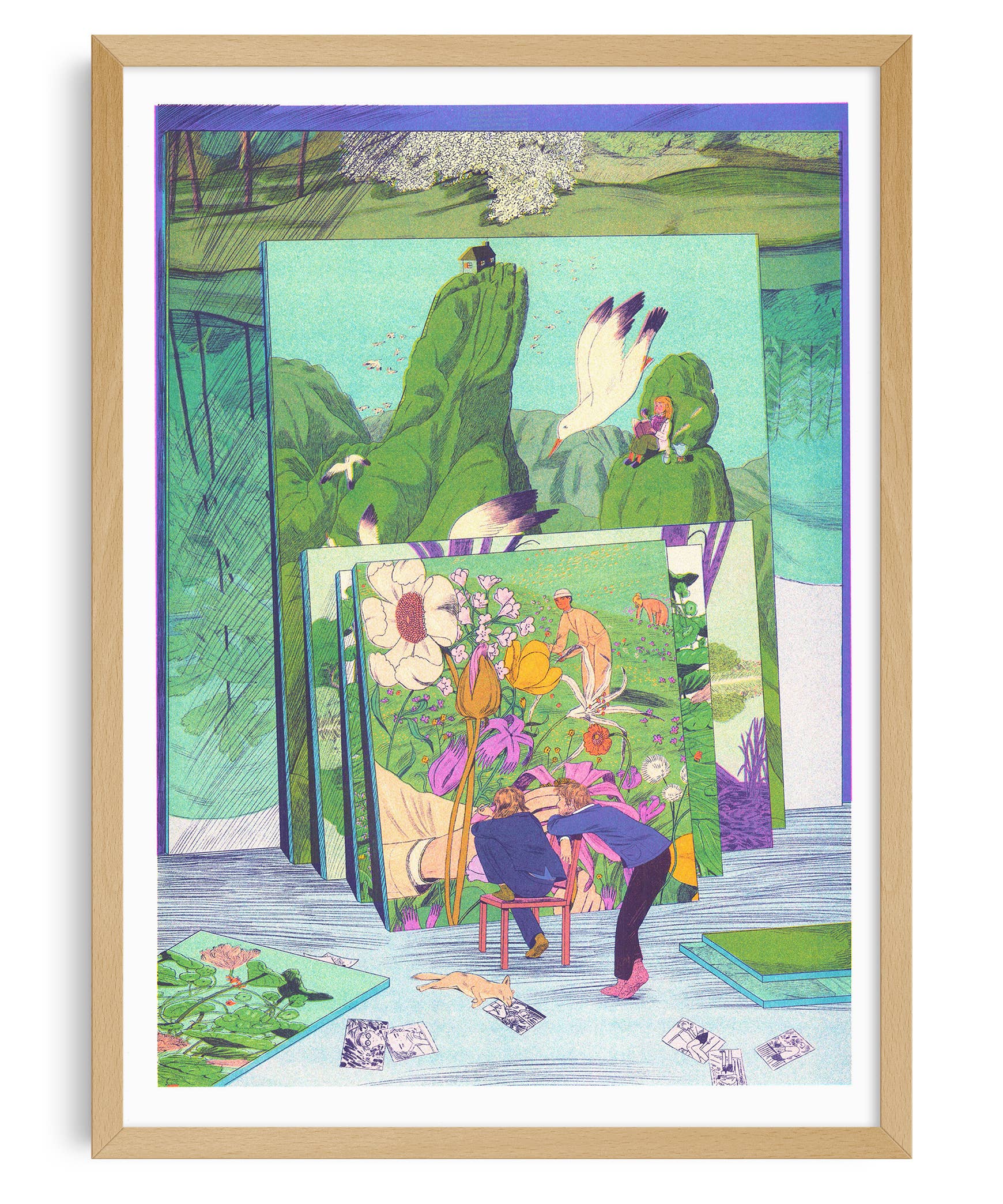 The Painter's Studio  A3 Poster - Karlotta Freier