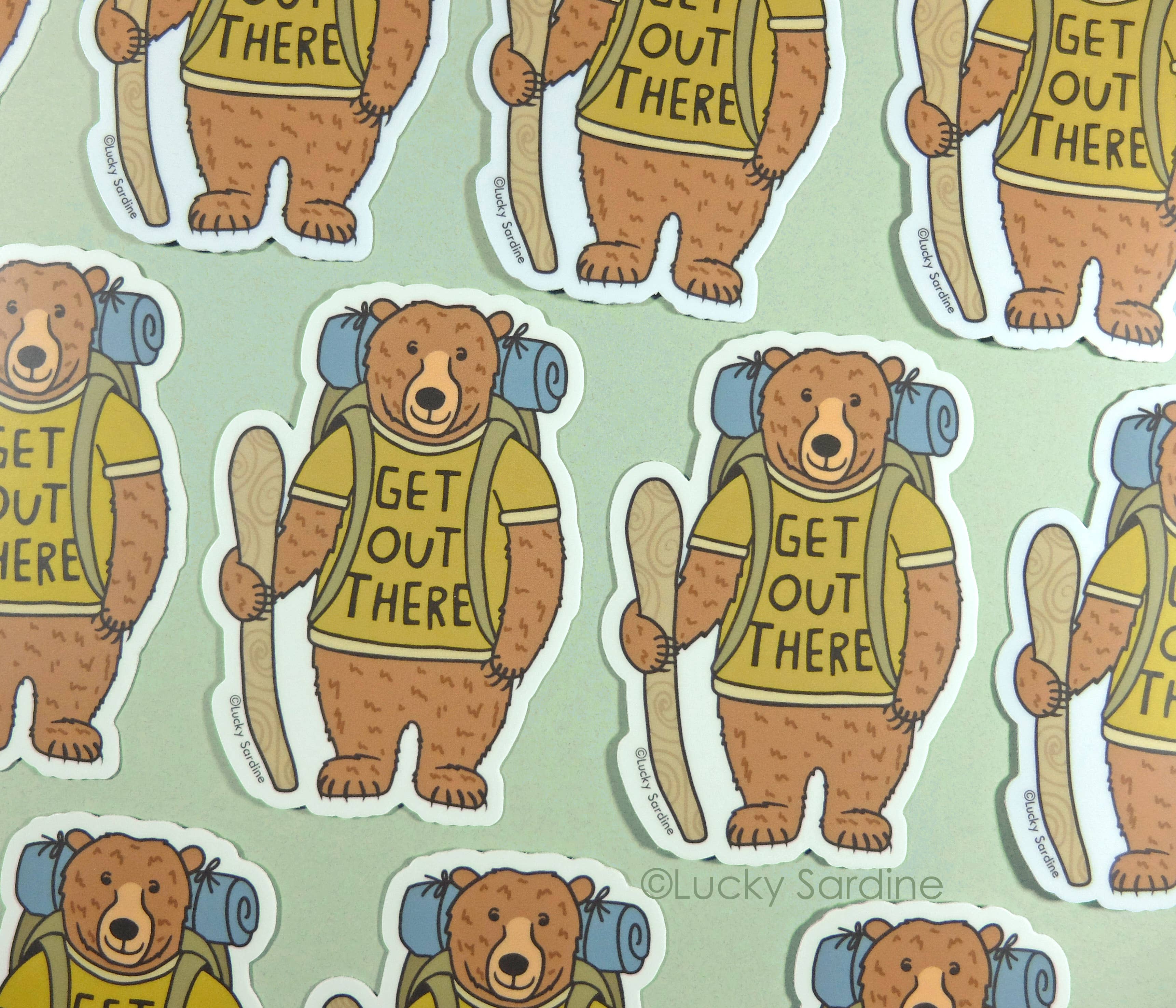 Get Out There Vinyl Sticker