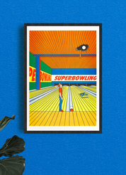 Super Bowling Poster 12"x16.5"