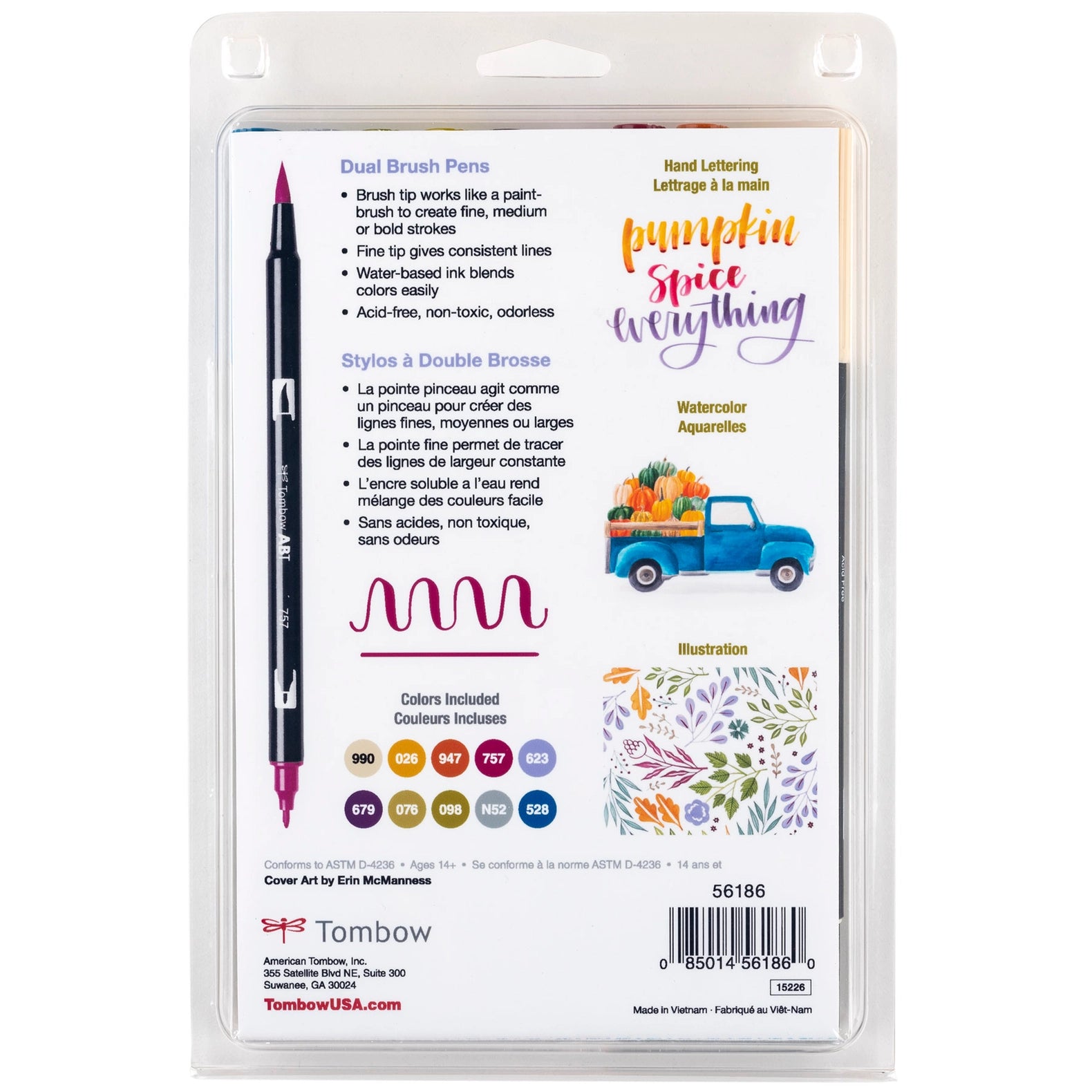 Muted Dual Brush Art Markers - 10 Pk