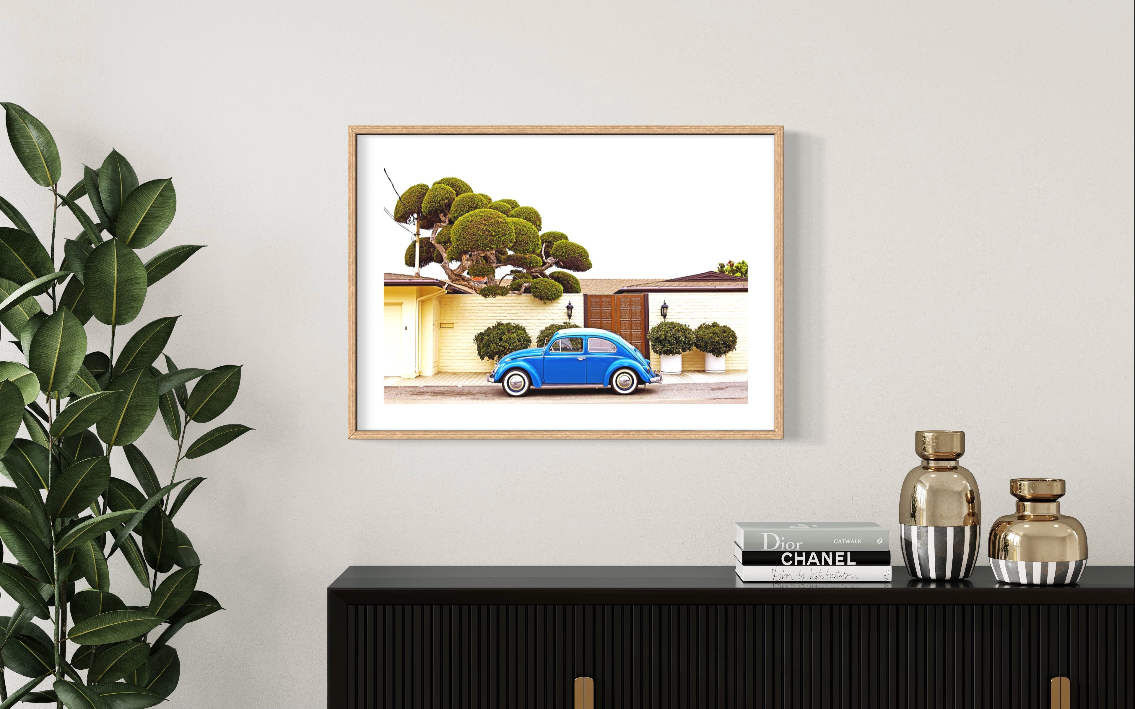 Seaside in Blue Fine Art Print