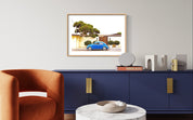 Seaside in Blue Fine Art Print