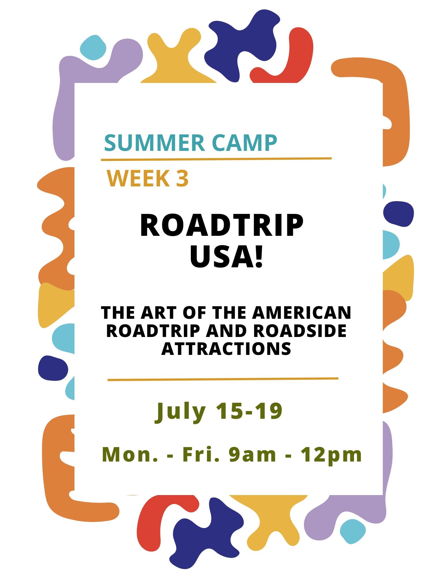 Summer Camp Week 3: Roadtrip USA!
