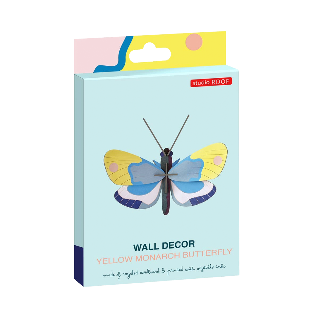 Yellow Monarch Butterfly - 3D DIY Wall Art Kit