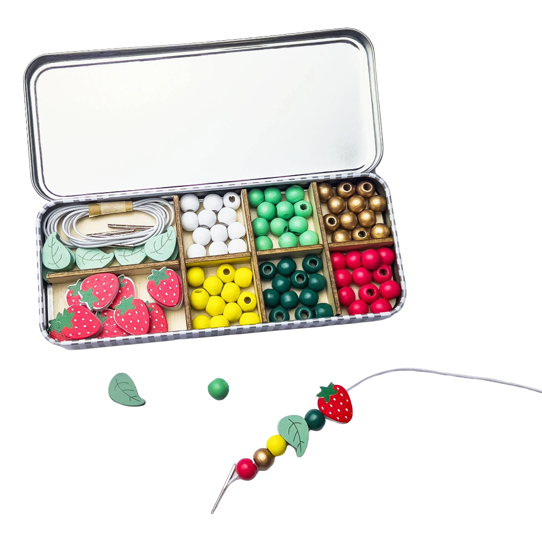 Strawberry Bracelet Bead Kit - 5 Bracelets