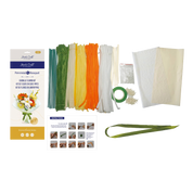 DIY Chenille Flower Bouquet Kit – Orange Mix