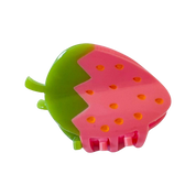 Mini Pink Strawberry Hair Claw Clip