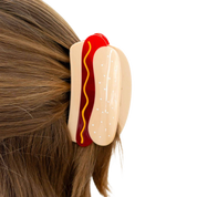 Large Hot Dog Hair Claw Clip