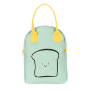 Happy Bread Mint Zipper Lunch Bag
