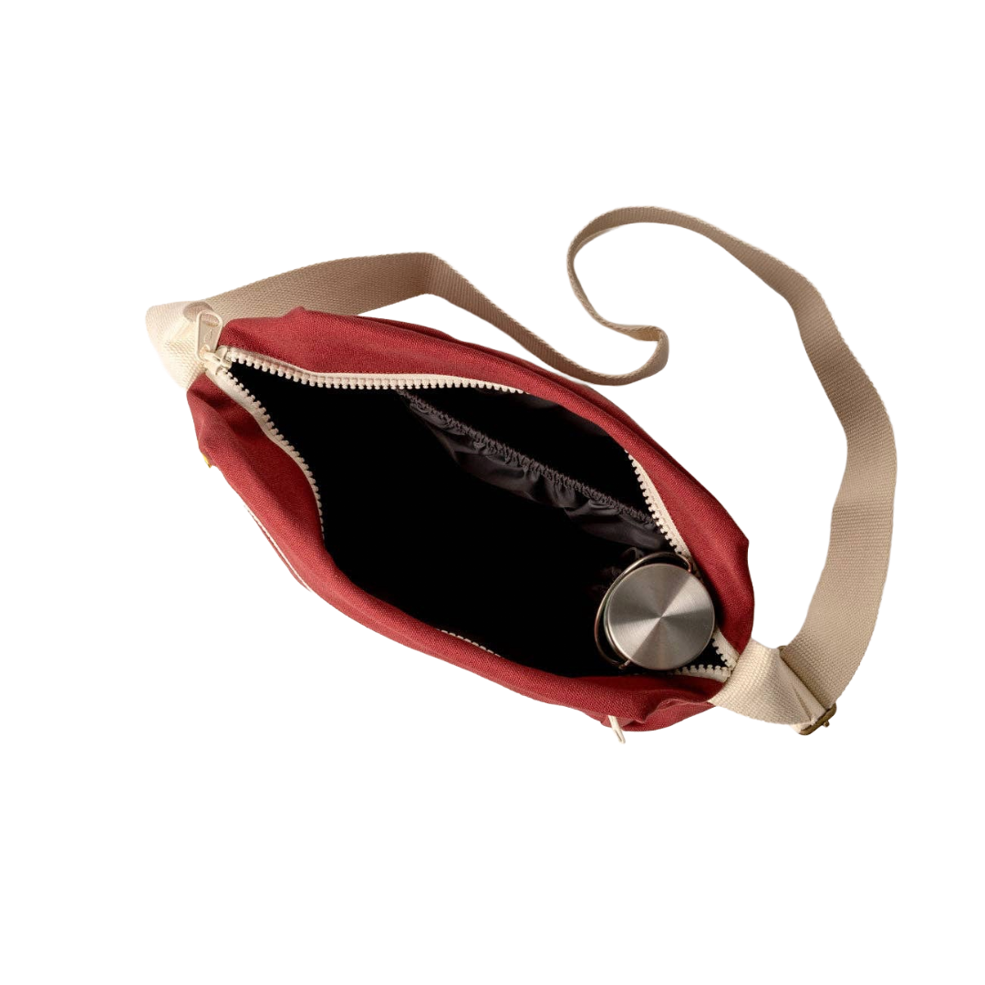 Vintage Burgundy Crossbody Bag