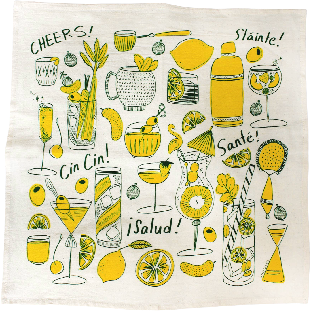 Cocktail Party Tea Towel